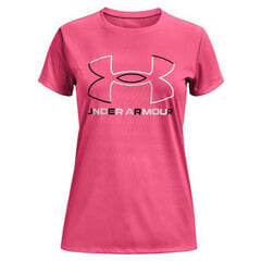Футболка с коротким рукавом женская Under Armour Big Logo, розовая цена и информация | Рубашки для девочек | 220.lv