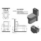Kompakts tualetes pods ar izlietni 36,5x78x72 cm + soft-close sēdeklis, universāla noteka: vertikāla vai horizontāla Hygie cena un informācija | Tualetes podi | 220.lv