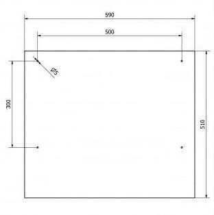 Vannasistabas skapis ar spoguli 59x51x16, 2x25W, RANO balts цена и информация | Vannas istabas spoguļi | 220.lv