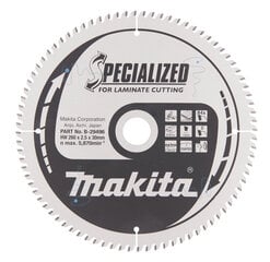 Пильный специализированный диск Makita B-29496 TCT, 260х2.5х30 мм, 5° T84  цена и информация | Механические инструменты | 220.lv