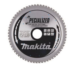 B-31669 T.C.T. Zāģripa SPECIALIZED 185X1.6X30mm 0° T64 Makita cena un informācija | Rokas instrumenti | 220.lv