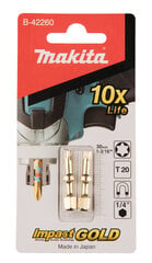 Торсионная насадка Makita B-42260 T, 25-65 мм (3) Dbl-End  цена и информация | Механические инструменты | 220.lv