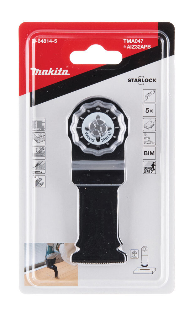 B-64814-5 Iegremdējams MULTITOOL zāģa asmens 32mm Makita cena un informācija | Rokas instrumenti | 220.lv