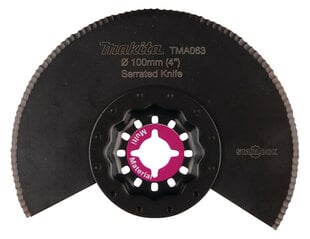 B-64967 Pusapaļš MULTITOOL naža asmenis 100mm Makita cena un informācija | Rokas instrumenti | 220.lv