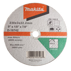D-18742 Griezripa 230 X 2.5mm C30S Akmenim Makita цена и информация | Механические инструменты | 220.lv