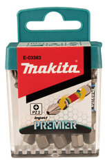 E-03383 Torsion skrūvgriežu uzgalis (E-form), PZ2-50mm, 10gab. Impact Premier Makita цена и информация | Механические инструменты | 220.lv