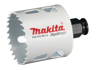 E-03838 EZYCHANGE BI-METALL Caurumzāģis 52mm Makita cena un informācija | Rokas instrumenti | 220.lv