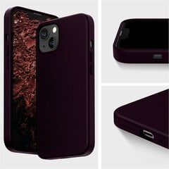 Защитный чехол для Apple iPhone 13, экокожа, веганская кожа, purple (maroon) цена и информация | Чехлы для телефонов | 220.lv