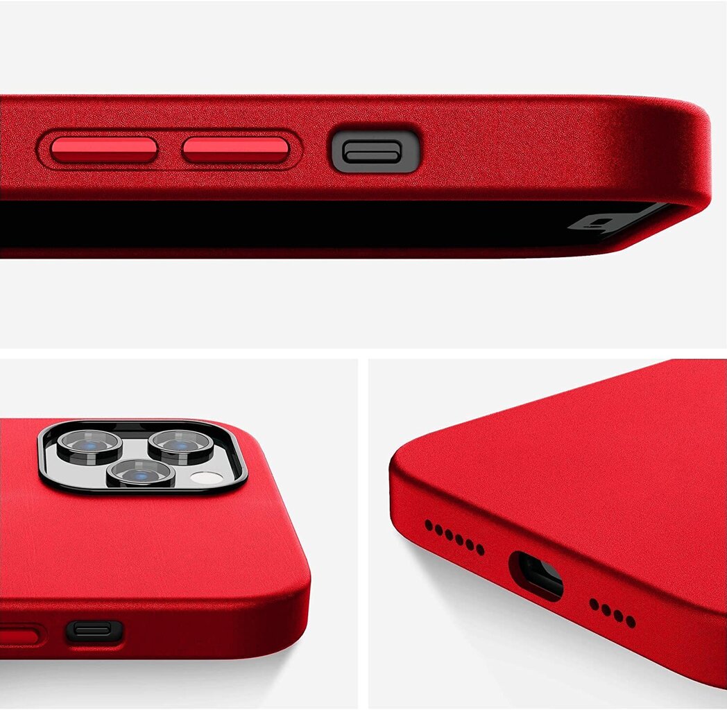 Ekoādas aizsargvāciņš paredzēts Apple iPhone 12/12Pro, sarkans (red apple) цена и информация | Telefonu vāciņi, maciņi | 220.lv