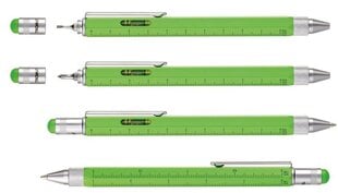 Multifunkciju pildspalva TROIKA Construction, neonzaļa cena un informācija | Biznesa dāvanas | 220.lv