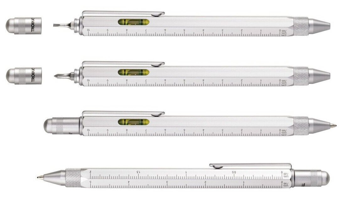 Multifunkciju pildspalva TROIKA Construction, sudraba cena un informācija | Biznesa dāvanas | 220.lv