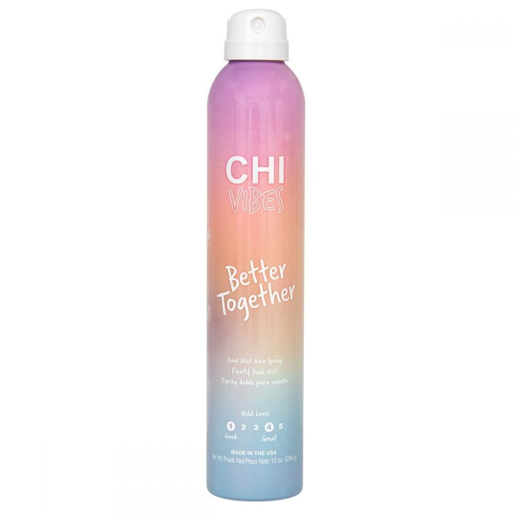 CHI VIBES Dual Mist Hairspray Better Together matu laka 284g cena un informācija | Matu veidošanas līdzekļi | 220.lv