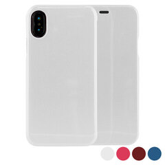 KSIX Folio Hard Case, paredzēts iPhone X/XS, sarkans cena un informācija | Telefonu vāciņi, maciņi | 220.lv