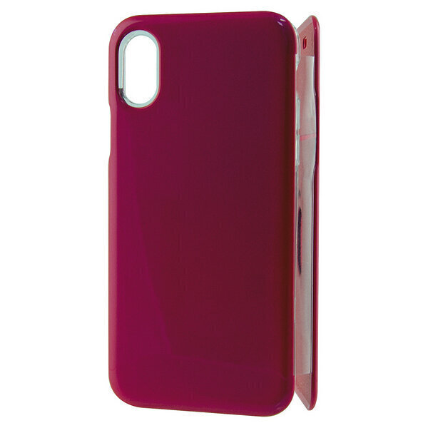 KSIX Folio Hard Case, paredzēts iPhone X/XS, rozā cena un informācija | Telefonu vāciņi, maciņi | 220.lv