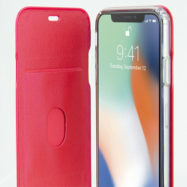 KSIX Folio Hard Case, paredzēts iPhone X/XS, balts cena un informācija | Telefonu vāciņi, maciņi | 220.lv