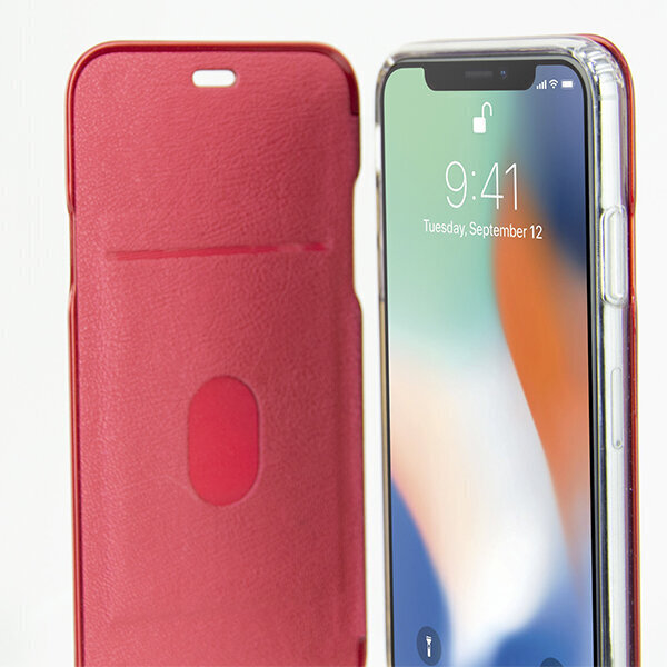 KSIX Folio Hard Case, paredzēts iPhone X/XS, zils cena un informācija | Telefonu vāciņi, maciņi | 220.lv