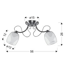 Candellux piekaramā lampa Amba cena un informācija | Lustras | 220.lv