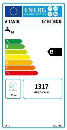 Elektriskais ūdens sildītājs Atlantic STEATITE CUBE WIFI WM075 SILVER, vertikāls 75 L cena un informācija | Ūdens sildītāji | 220.lv