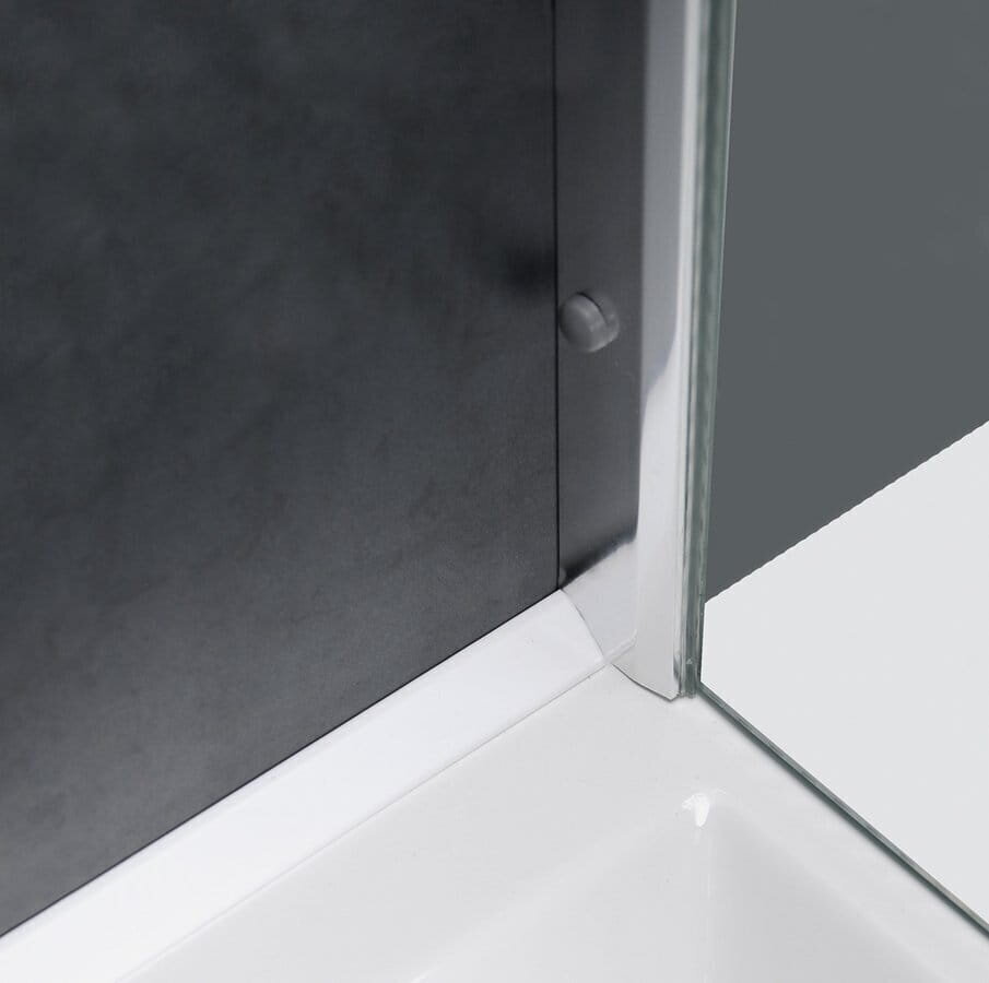 Līste-apmale vannai 120+100 cm, + 2 stūra savienotāji, 2 aizbāžņi, balta cena un informācija | Piederumi vannām un dušas kabīnēm | 220.lv