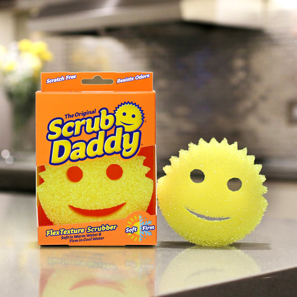 Sūklis Scrub Daddy Original, dzeltens cena un informācija | Tīrīšanas piederumi | 220.lv