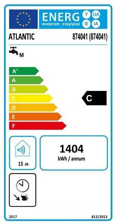 Elektriskais ūdens sildītājs Atlantic STEATITE CUBE WIFI WM150 SILVER, vertikāls 150 L cena un informācija | Ūdens sildītāji | 220.lv