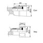 Dušas šļūtene dubultā 175 cm Con/Imp (S.S) (B) RUBINETA цена и информация | Aksesuāri jaucējkrāniem un dušai | 220.lv