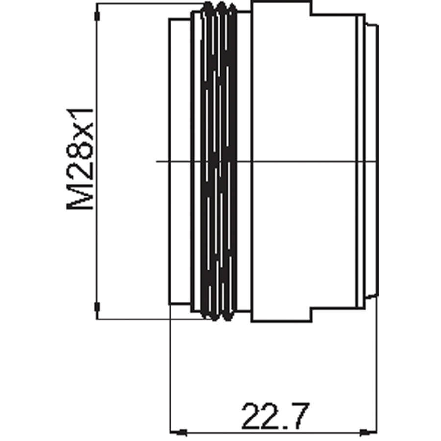 Aerators Rubineta M28x1, 636711 цена и информация | Aksesuāri jaucējkrāniem un dušai | 220.lv