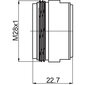 Aerators Rubineta M28x1, 636711 цена и информация | Aksesuāri jaucējkrāniem un dušai | 220.lv