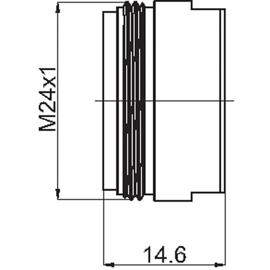 Aerators Rubineta Spider M24x1 (Q4), 636762B цена и информация | Aksesuāri jaucējkrāniem un dušai | 220.lv