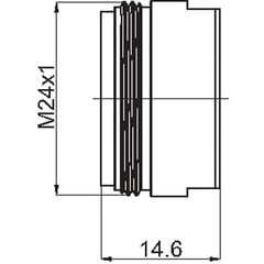 Aerators Rubineta Spider M24x1 (Q8), 636763B cena un informācija | Aksesuāri jaucējkrāniem un dušai | 220.lv