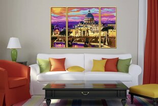 Krāsojama glezna Ravensburger, 80X50cm "Romantic Rome", Li R28981 cena un informācija | Gleznas pēc numuriem | 220.lv