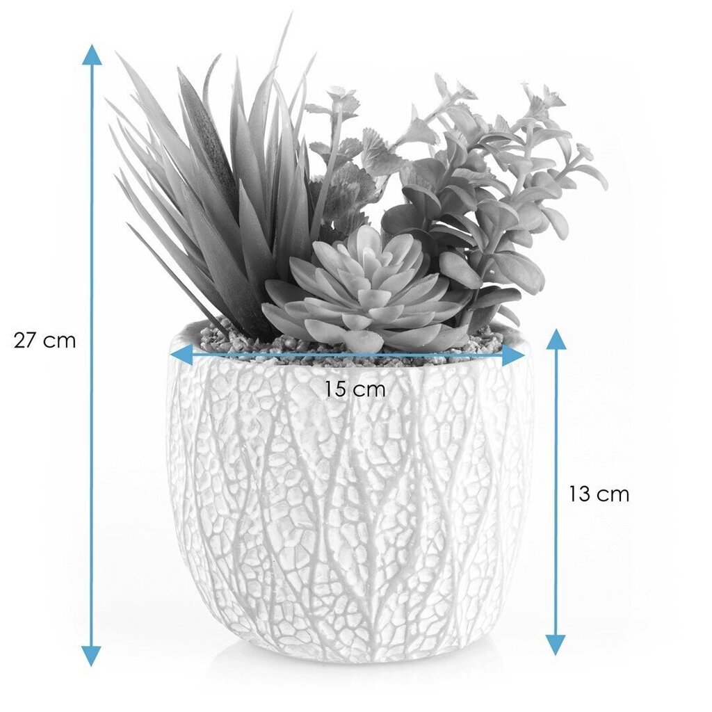 Dekorācija ar mākslīgajiem ziediem Herbi, 28 cm cena un informācija | Interjera priekšmeti | 220.lv