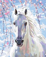 Glezna pēc numuriem "Maģiskais zirgs 1" 40x50 G cena un informācija | Gleznas pēc numuriem | 220.lv