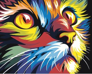 Kартины по номерам "Яркий котенок" 40x50 G цена и информация | Живопись по номерам | 220.lv