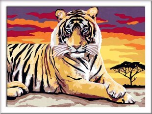 Krāsojamā glezna Ravensburger, 18X24 cm "Tīģeris", Li R28553 cena un informācija | Gleznas pēc numuriem | 220.lv