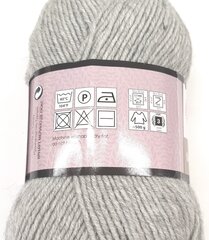 Нитки для вязания YarnArt Merino De Luxe 100г; цвет светло-серый 282 цена и информация | Принадлежности для вязания | 220.lv