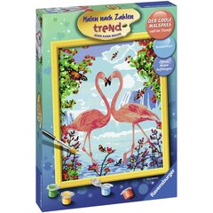 Картина по номерам Ravensburger, 30X24cm "Flamingo Love", Li R28901 цена и информация | Живопись по номерам | 220.lv