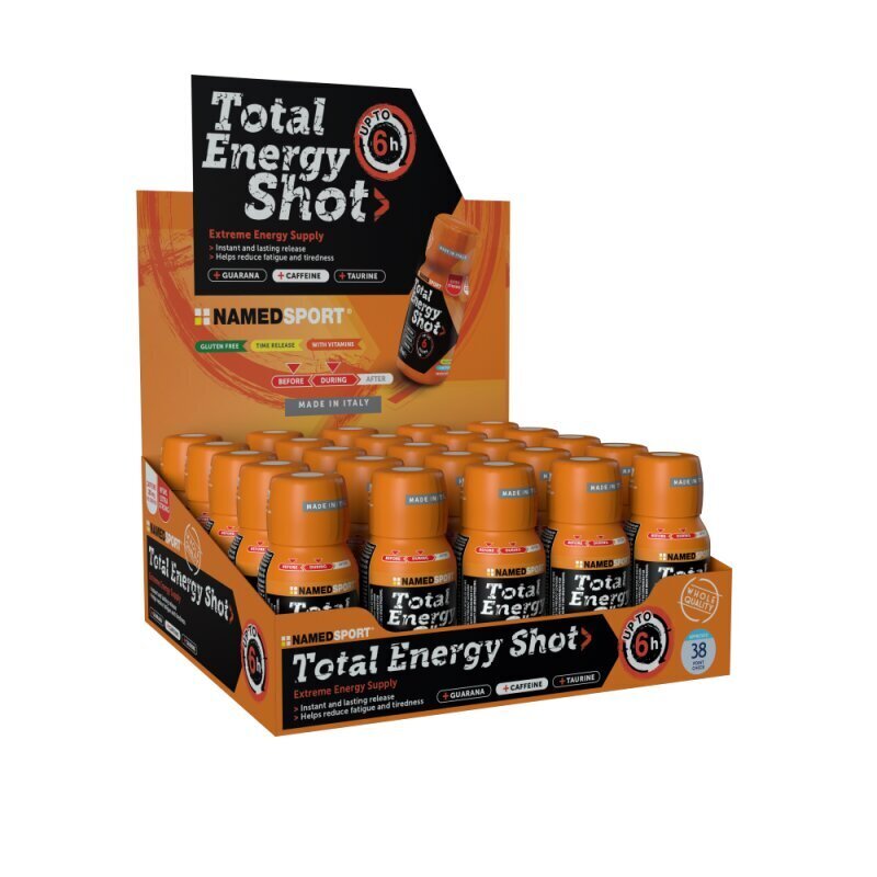 Namedsport Total Energy Shot Orange koncentrāts, 60 ml cena un informācija | Uztura bagātinātāji enerģijai | 220.lv