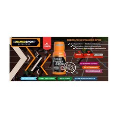 Namedsport Total Energy Shot Orange koncentrāts, 60 ml cena un informācija | Uztura bagātinātāji enerģijai | 220.lv