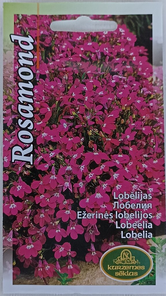 Lobēlijas Rosamond, 2 gb цена и информация | Puķu sēklas | 220.lv