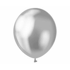 Baloni Beauty & Charm, platīna sudrabains, 30 cm, 5 gab. cena un informācija | Baloni | 220.lv