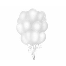 Baloni Beauty & Charm, balti pasteļtoņi, 30 cm, 50 gab. cena un informācija | Baloni | 220.lv