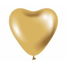 Baloni Beauty & Charm, platīna zelta sirdis, 30 cm, 6 gab. cena un informācija | Baloni | 220.lv