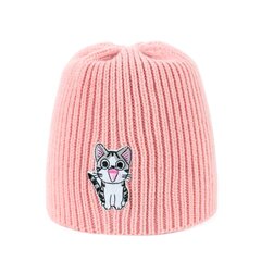 Cepure meitenēm 20910R, rozā cena un informācija | Cepures, cimdi, šalles meitenēm | 220.lv