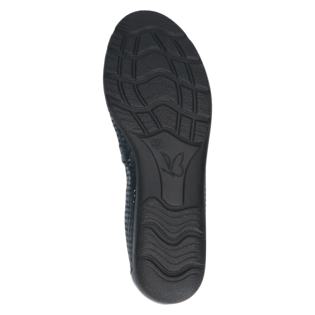 Ādas apavi Caprice, melnas krāsas cena un informācija | Sieviešu kurpes | 220.lv