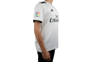 Vīriešu Īsroku Futbola Krekls Adidas Real Madrid Balts 18/19 (1ª) цена и информация | Мужские футболки | 220.lv