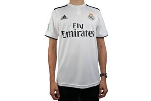 Vīriešu Īsroku Futbola Krekls Adidas Real Madrid Balts 18/19 (1ª) цена и информация | Мужские футболки | 220.lv