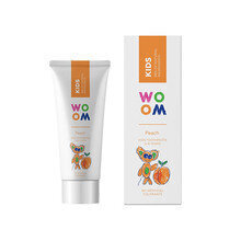 WOOM Zobu pasta KIDS PEACH (PERSIKS) 50ml cena un informācija | Zobu pastas, birstes | 220.lv