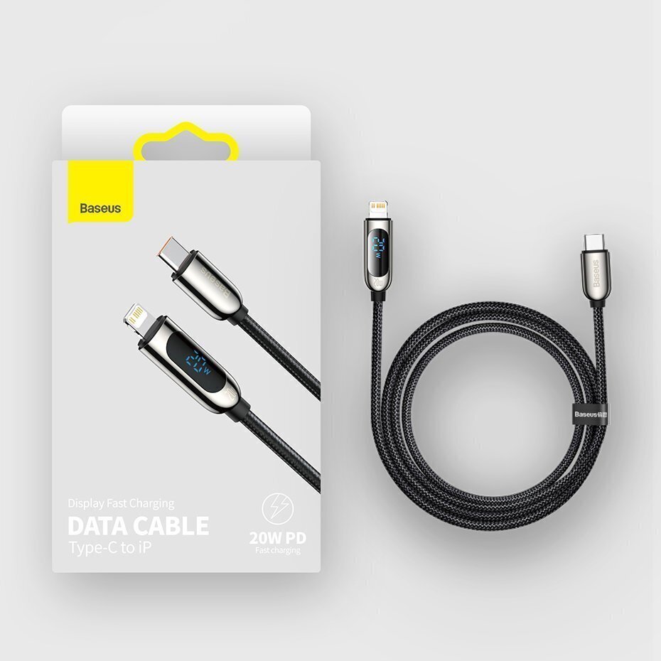 Baseus CATLSK-01, USB Type C/Lightning, 1m cena un informācija | Savienotājkabeļi | 220.lv