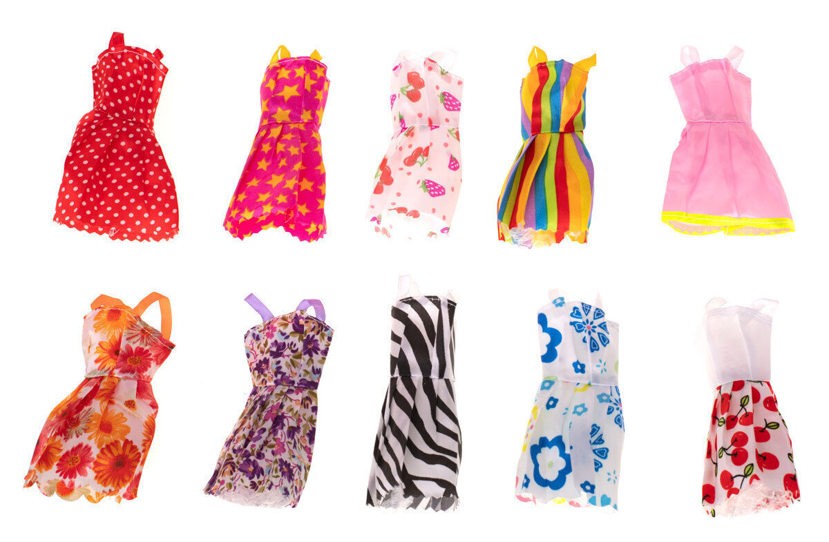 Leļļu apģērbu un aksesuāru komplekts (85 gab.) cena un informācija | Rotaļlietas meitenēm | 220.lv
